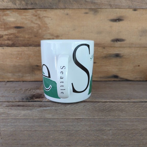 Vintage 1994 Starbucks Seattle City Mug Collector Series Mount Rainier 20 oz - Picture 6 of 9